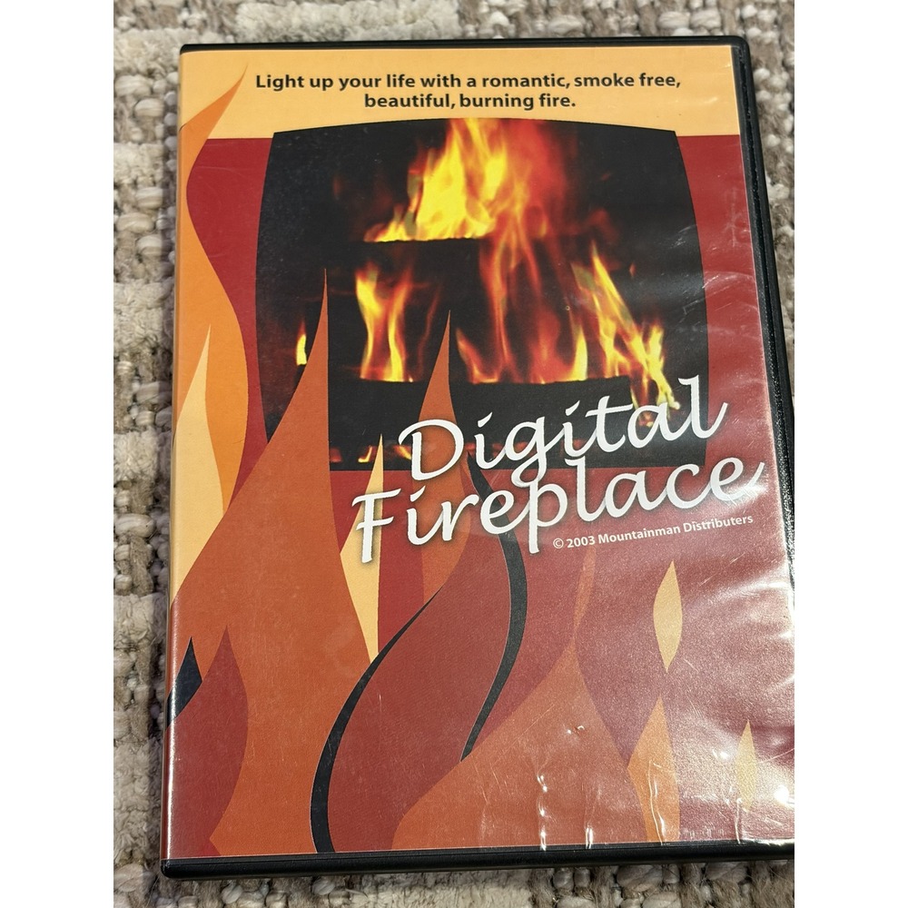 Digital Fireplace DVD 2003 Mountainman Distributers 120 Minutes Ambient Fire